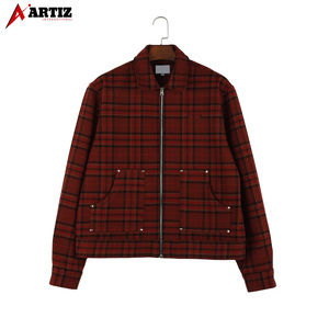 Wholesale High Quality Mens <b>Flannel</b> Shirt <b>Jacket</b> With Hoodie Casual Plaid Heavyweight Winter - Product Image 1