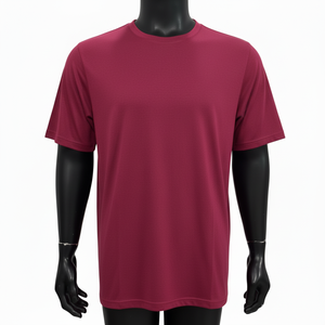 T-shirt décontracté à col rond en coton respirant, style streetwear, qualité supérieure, mode masculine, manches courtes, couleur unie, coupe ajustée - Product Image 1