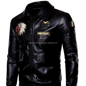 Prix de vente total 2024 nouveau Design Style automne hiver vestes en cuir jeunesse à la mode confortable hommes vestes en cuir - Product Image 1