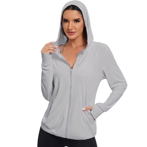 Chaqueta Deportiva con Capucha para Mujer, con Cierre Completo, Manga Larga, Ajustada, con Forro, para Yoga, Gimnasio, Ejercicio, Running, con Bolsillo - Product Image 4