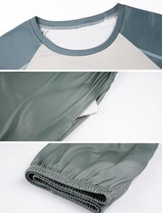 Conjunto de Camiseta de Manga Corta de Secado Rápido con Bloques de Color para Hombre, Ropa Casual de Verano, Conjunto de Dos Piezas de Poliéster Tejido - Product Image 5
