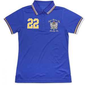Polo SGR pour femme, personnalisé avec broderie, manches courtes, col classique, pour le golf, confortable, décontracté, mode, vêtements de sororité, personnalisable - Product Image 1