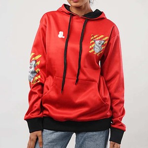 Sudadera con Capucha y Cremallera para Mujer, Diseño Personalizado, Estampado y Teñido, Estilo Vintage, Oversize, Algodón, Informal, Invierno, Transpirable, Ecológica - Product Image 1