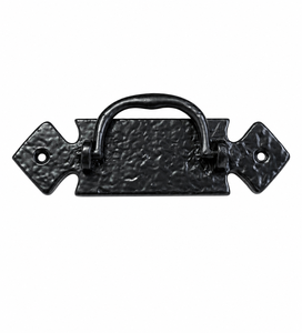 Modern Black Cabinet <b>Handle</b> Cast Iron <b>Pull</b> Right Hand for <b>Doors</b> & Windows - Product Image 3