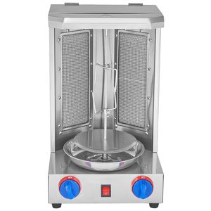 Macchina per Shawarma di Pollo con Capacità di 13 Libbre, Griglia Verticale a Gas a 2 Bruciatori, Forno Rotisserie per Gyro, Macchina per Grigliare Shawarma - Product Image 5