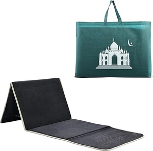Foldable <b>Backrest</b> Praying Mats Home Use & Outdoor Travels Matt Rugs Foam Velvet Machine Made Designs Prayers Namaz Mats - Product Image 5