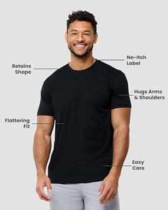 T-shirts décontractés pour hommes HS en jersey 100 % coton, col rond, imprimés en sérigraphie, couleur unie, tailles S-4XL, coupe classique, 220g, vierges - Product Image 5