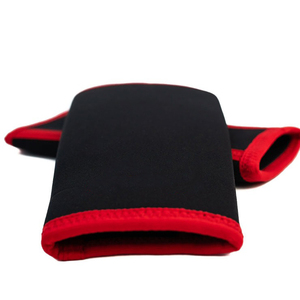 Genouillères en néoprène tricoté noir et rouge, respirantes, absorbant les chocs, universelles, unisexes, pour toutes les saisons, protection sportive - Product Image 4