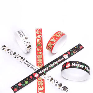 Billet de bracelet en papier syntaxique PP jetable de 250mm avec logo personnalisé pour événements Club Party <span class=keywords><strong>Concert</strong></span> - Product Image 2