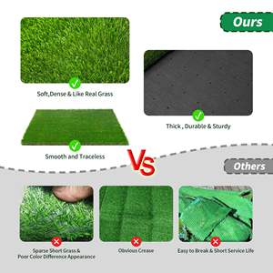 Tapis de pelouse artificiel TH-PAG-336 réaliste pour chiens et chats doux confortable imperméable facile d'entretien idéal pour balcon - Product Image 2