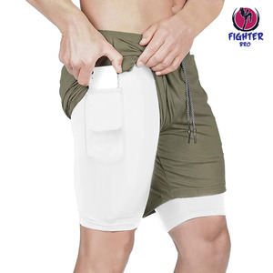 กางเกงขาสั้นออกกำลังกายสำหรับผู้ชาย กางเกงกีฬา วิ่ง ฟิตเนส แห้งเร็ว น้ำหนักเบา - Product Image 1