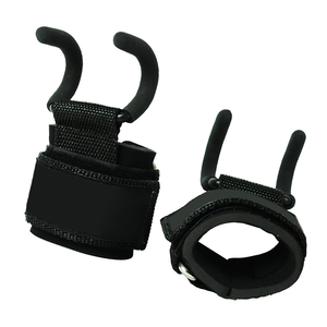Custom Logo Strong Heavy Duty Soft Pull Hooks <b>Weight</b> Lifting Powerlifting Gym Workout Wrist Support Grips Breathable - Product Image 3