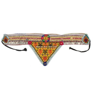 Cinturón Vintage con Cuentas de Danza del Vientre, Cinturón Tradicional Afgano, Kuchi Tribal BB063A, Banjara Antigua, Cinturones con Cuentas Hechos a Mano - Product Image 1