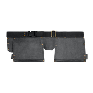 Cinturón de herramientas de cuero hecho a mano con bolsillos espaciosos, soportes seguros para herramientas, costuras de primera calidad y cintura ajustable en venta. - Product Image 2