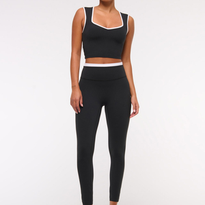 Leggings Deportivos para Mujer con Logotipo Personalizado, Cintura Media, Transpirables, de Secado Rápido, Ecológicos, de Spandex/Poliéster, para Yoga y Gimnasio, OEM 2026 - Product Image 4