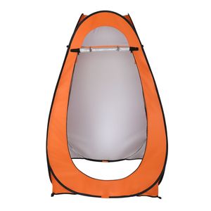 Tenda Doccia Portatile da Esterno per 1-2 Persone, Spogliatoio, Tenda da Campeggio Arancione - Product Image 5