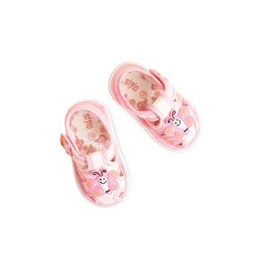 KD4913รองเท้าแตะลำลองเจลลี่สีชมพูสำหรับทารก - Product Image 1