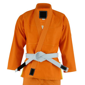 Kimono de Judo Orange Lavé Personnalisé Unisexe Confortable pour le Jiu-Jitsu Brésilien Arts Martiaux Léger et Respirant - Product Image 5