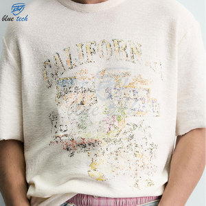 Camiseta Extra Grande Personalizada, 100% Algodón, Corte Holgado, Estilo Urbano, Impresión DTG, para Hombre - Product Image 3