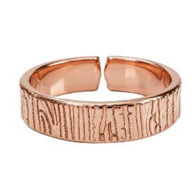 Anillo de Terapia Magnética de Cobre Sólido Grabado con Rayos Solares, Anillo Terapéutico de Cobre Resistente para la Salud - Product Image 5