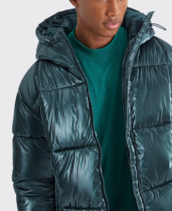 Veste d'hiver matelassée pour homme, chaude, imperméable, coupe-vent, à capuche, personnalisable, vente en gros, fabricant de marques sur mesure - Product Image 2