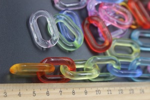 Chaîne à maillons en résine écologique de haute qualité, grands maillons, multicolores, tailles personnalisables par Abdul Rehman Enterprises - Product Image 6