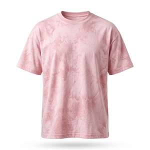 เสื้อยืดผู้ชายไซส์ใหญ่ ลายมัดย้อม แขนสั้น คอกลม ผ้าถัก สวมใส่สบายๆ - Product Image 1