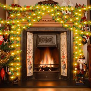 360Pcs Artificial Ivy String <b>Lights</b> Battery Powered 100Pcs LED Beads DIY Decorative Night <b>Light</b> Fake <b>Leaf</b> Fairy Lamps - Product Image 5