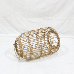 Nuevo Diseño Ecológico, Linterna de Mimbre de Plástico Resistente, Decoración para el Hogar, Portátil, para Patio y Jardín, Portavelas - Product Image 4