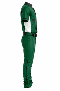 Uniforme de Béisbol Profesional Unisex Verde, Manga Corta, Transpirable, Antibacterial, de Secado Rápido, Tallas Grandes, Nombres de Equipo Personalizables - Product Image 6