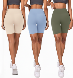 กางเกงขาสั้นออกกำลังกายสำหรับผู้หญิงเอวสูงระบายอากาศได้ดีพร้อมกางเกงขาสั้นโยคะพิมพ์ลายแบบถ่ายเทความร้อนกางเกงขาสั้นกีฬาพร้อมกางเกงขาสั้นออกกำลังกายแบบยืดได้สี่ทิศทาง - Product Image 6