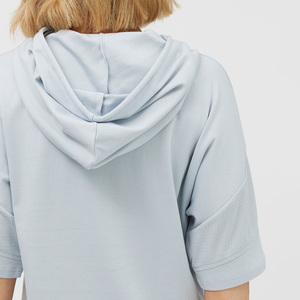 Camiseta Oversize Azul Claro para Mujer, Manga Corta, Logotipo Tejido, Transpirable, Corte Regular, Ropa Casual de Verano, 100% Algodón Orgánico - Product Image 5