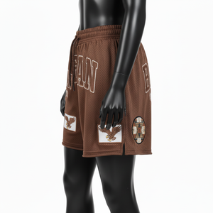 Shorts Deportivos de Malla para Hombre, Poliéster de Alta Calidad, Suaves y Transpirables, Color Níquel, Cintura Elástica, Logotipo con Aplique Termoadhesivo, Shorts para Mujer - Product Image 5