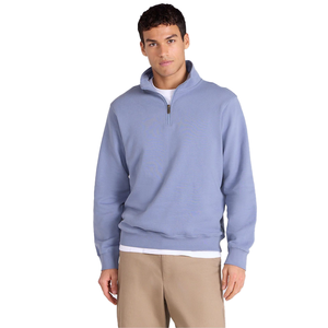 Sweat-shirt à capuche pour homme en molleton 100% coton, style demi-zip, brodé 3D en relief, marque privée, vente en gros, collection hiver - Product Image 1