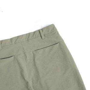 Shorts Bermuda Homme Noirs 100% Coton Taille Mi-Haute Style Décontracté avec Poches Fermeture à Cordon Couleur Unie Tissu Tissé Séchage Rapide - Product Image 3