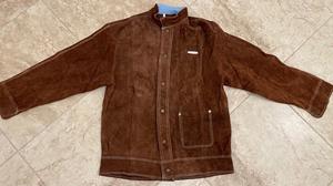 Chaqueta de soldadura con puños y cuello ajustables para un trabajo seguro y cómodo, chaqueta de soldadura de algodón resistente a las llamas - Product Image 3