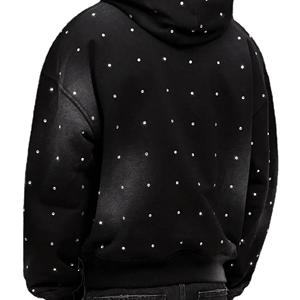 Sudadera con Pedrería para Producción en Masa, Sudadera de Algodón Personalizada Estilo Urbano, Marca Privada, Directo de Fábrica OEM para Importadores - Product Image 6