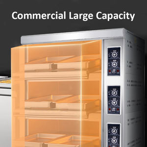 ใบรับรอง CE เตาอบแก๊สขนาดใหญ่สำหรับร้านเบเกอรี่ 220v/380v แบบ 3 ชั้น 6 ถาด ใช้แก๊สธรรมชาติ สำหรับอบเค้กและขนมปัง - Product Image 3