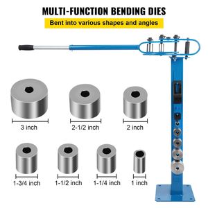 Piegatrice per Metallo YP 38 per Barre Piatte e Quadrate da 1-3 Pollici, 7 Matrici con Supporto da Pavimento, Macchina per Piegatura Profili - Product Image 4
