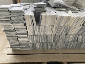 Vente en gros d'un revêtement mural en marbre blanc laiteux Carreaux imperméables sablés de taille mini pour la conception de salon intérieur moderne - Product Image 5