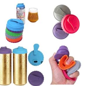Tapa de Silicona Reutilizable para Latas de Refresco, Cerveza, Jugo, Coca-Cola y Bebidas, Compatible con Latas Estándar, Cubierta Protectora para Latas - Product Image 1