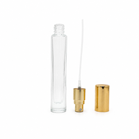 Flacons vaporisateurs de parfum de voyage 20 ml avec bouchon doré, argenté ou noir, surface sérigraphiée, atomiseurs à capuchon pulvérisateur