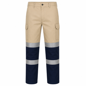 Custom Men Hi Vis Reflective <b>Cargo</b> <b>Pants</b> Safety <b>Work</b> <b>Pants</b> Two Tone High Visibility Trousers Custom Industrial Workwear <b>Pants</b> - Product Image 1
