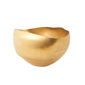 Tazón de Servir de Acero Inoxidable de Lujo con Acabado Dorado para Servir Alimentos y Ensaladas, Accesorios para Mesa de Comedor para Bodas y Fiestas - Product Image 1