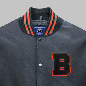 Veste d'université Letterman de baseball personnalisée pour hommes vente en gros de vestes d'université en cuir de laine chauffantes en tissu de laine long pour l'hiver - Product Image 5