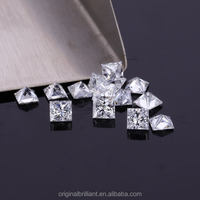 Pierre précieuse de laboratoire de qualité supérieure, taille Princesse, couleur D, clarté VVS2 VS1, certifiée IGI, modèle RI-355, pour la fabrication de bijoux, beauté rare