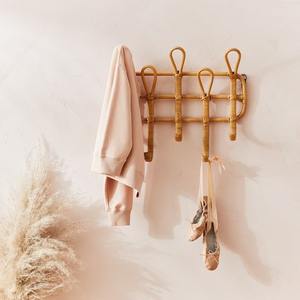 Meilleure Vente : Organisateur Mural en Rotin Durable Fait Main, Étagère Murale en Rotin Naturel avec Crochets de Rangement pour Entrée, Origine Vietnam - Product Image 4