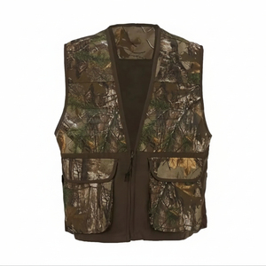 Vente en gros de gilets de chasse sans manches pour hommes, personnalisés, en tissu Oxford polyester/coton, imperméables, coupe-vent et anti-UV, pour l'été - Product Image 1