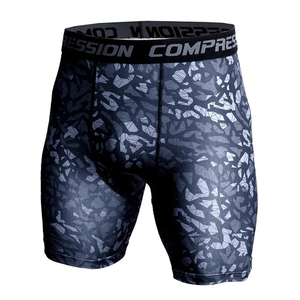 Shorts de yoga moulants pour hommes OEM/ODM, taille haute élastique, compression, respirants, séchage rapide, extensibles dans quatre directions, pour activités de plein air - Product Image 6