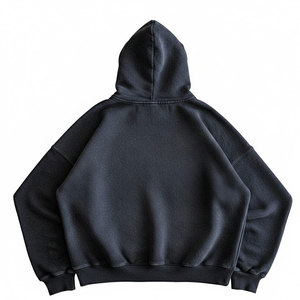 เสื้อฮู้ดดี้ผู้ชายแบบหนาพิเศษ 450 GSM ผ้าฝ้ายฟลีซ ผลิตแบบ OEM สำหรับแบรนด์ส่วนตัว จำหน่ายส่ง - Product Image 3